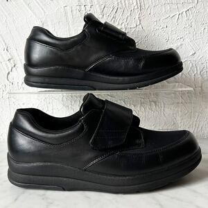 PW Minor Natural DX2 Strap Black Leather Orthopedic Comfort Shoes - Men's 9M